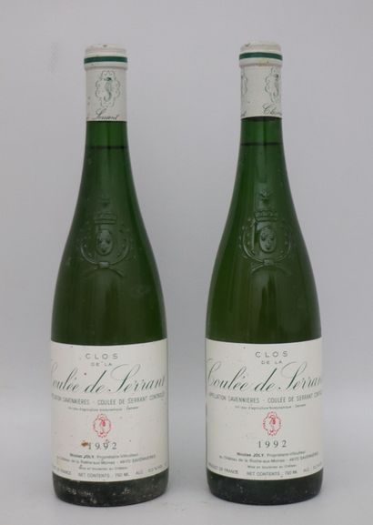 null COULEE DE SERRANT.
Nicolas JOLY.
Millésime : 1992
2 bouteilles.