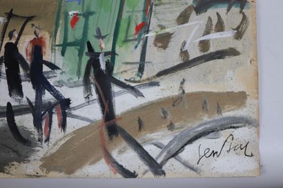null Gen PAUL (1895-1975).
Montmartre.
Gouache sur papier, signée en bas à droite.
H_49,5...
