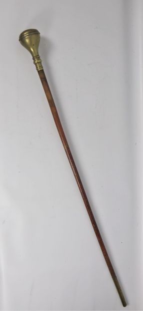 null Baton of beadle.
Wood and bronze
18th century.
L_129 cm
