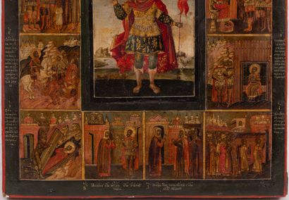 null Icône « Saint Jean le guerrier »
Russie, XVIIIe siècle
Tempera sur bois
33 х...