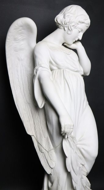 null Armand GODARD (active in the 19th century).
Angel with drape.
Important cookie...