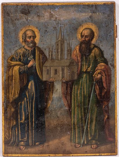 Icône « Saints Pierre et Paul »
Russie, début...