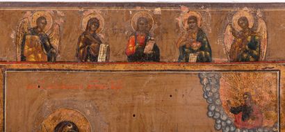 null Icon "Virgin Mary Bogoliubskaya
Russia, late 18th century
Tempera on wood
35,5...