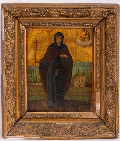 Icône « La Vierge Marie »
Grèce, XIXe siècle
Tempera...