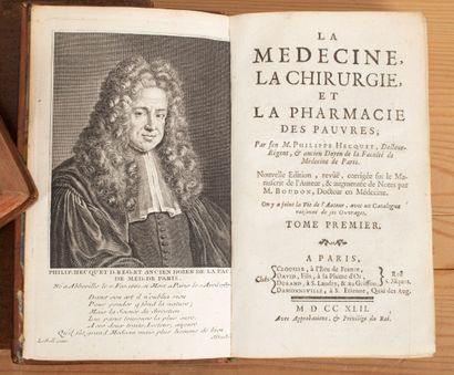null HECQUET. Medicine, surgery and pharmacy of the poor. New edition. Paris, Clousier,...