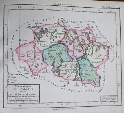 null ATLAS. — RIZZI ZANNONI. Atlas historique de la France ancienne et moderne (...)...