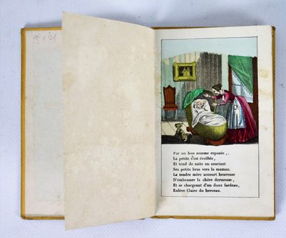 null ENFANTINA. - Little Claire and her mother. Strasbourg, litho. C. Fasoli and...