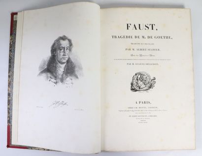 null DELACROIX. GOETHE (Johann Wolfgang von). Faust. Paris, Motte and Sautelet, 1828....