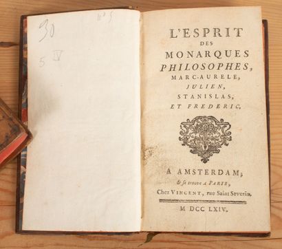 null LA PORTE (Joseph de)]. L'Esprit des monarques philosophes, Marc-Aurèle, Julien,...