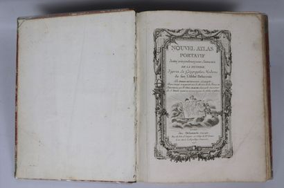 null ATLAS. — ROBERT DE VAUGONDY. Nouvel atlas portatif. Paris, Delamarche, 1795....