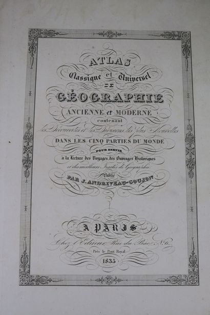 null ATLAS. — LESAGE. Atlas historique, généalogique, chronologique, et géographique....