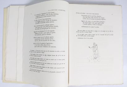 null DANTE. La Divine comédie. Paris, Jacques Beltrand, 1922. 3 vol. in-folio, in...