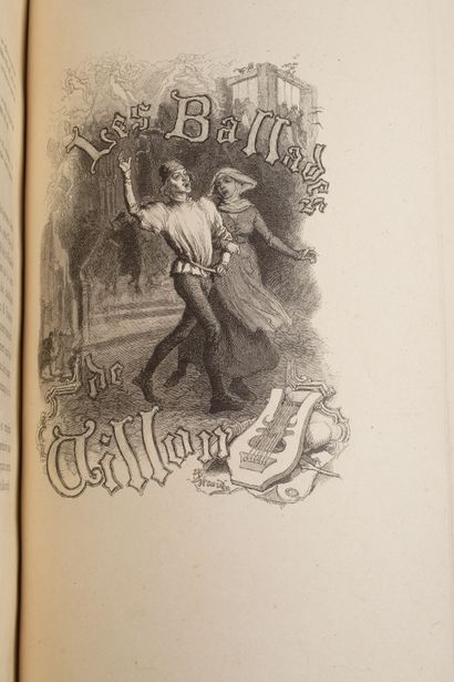 null VILLON (François). Les Ballades. Paris, Édouard Pelletan, 1896. In-8, wine lees...