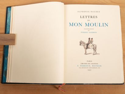 null DAUDET. Lettres de mon moulin. Paris, F. Ferroud, 1937. In-8, demi-maroquin...