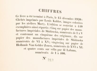 null COCTEAU (Jean). Escales. Paris, La Sirène, 1920. In-4, burgundy half-marble,...