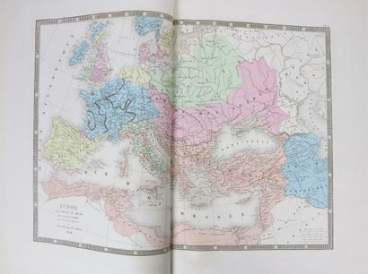 null ATLAS. - KRUSE (Chr. and Fr.). Atlas historique universel. Paris, L. Hachette,...