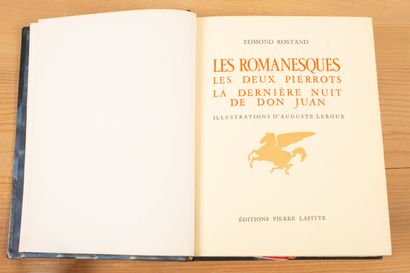 null ROSTAND.OEuvres complètes. Paris, Pierre Lafitte, (1939). 5 vol. in-8, demi-maroquin...