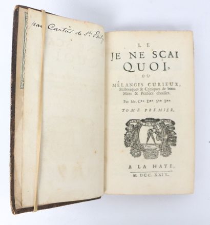 null CARTIER DE SAINT PHILIP]. Le je ne sçai quoi, ou mélanges curieux , historiques...