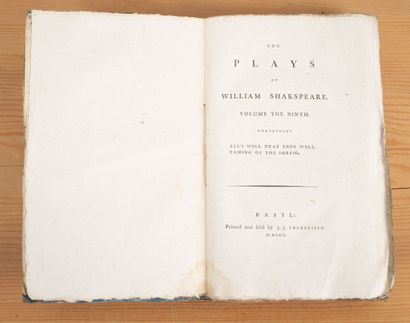 null SHAKESPEARE. 
The Plays of William Shakspeare. With the corrections and illustrations...