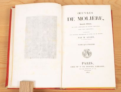 null MOLIÈRE. OEuvres. Nouvelle édition. Paris, Ve Th. Desoer, 1819-1825. 5 vol....
