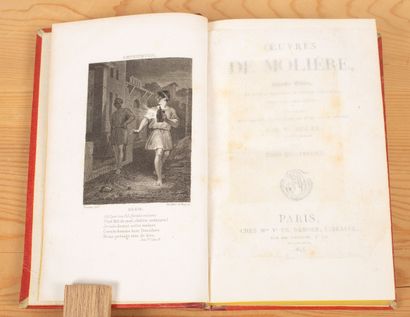 null MOLIÈRE. Works. New edition. Paris, Ve Th. Desoer, 1819-1825. 5 vol. in-8 on...