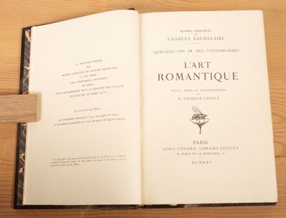 null "BAUDELAIRE. complete works. Paris, Louis Conard, 1925-1929. 6 vol. in-8 on...