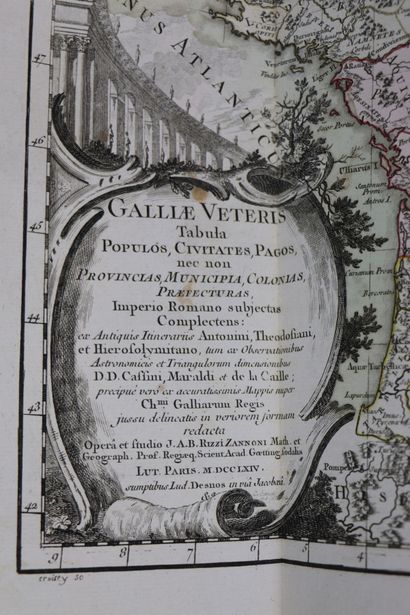 null ATLAS. — RIZZI ZANNONI. Atlas historique de la France ancienne et moderne (...)...