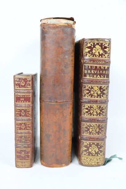 null BINDINGS. - Set of 2 decorative bindings in morocco.
- Horae diurnae breviarii...
