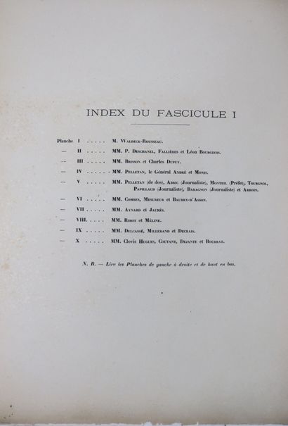 null DORVILLE (Noël). Le Monde politique. Paris, Imprimerie lithographique J. Thil,...