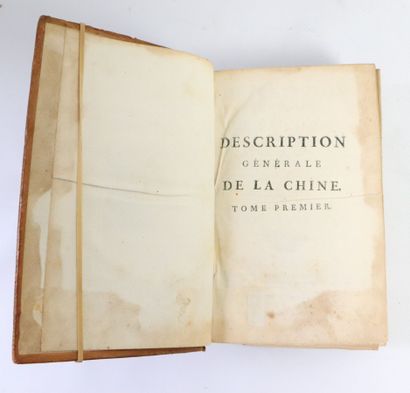 null GROSIER. Description générale de la Chine. Nouvelle édition. Paris, Moutard,...