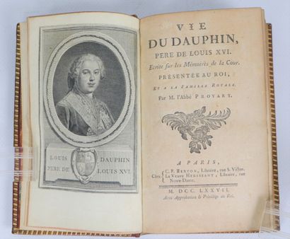 null BINDING WITH ARMS. - PROYART (Abbot). Life of the Dauphin, father of Louis XVI....