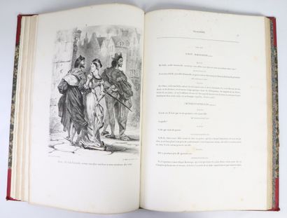null DELACROIX. GOETHE (Johann Wolfgang von). Faust. Paris, Motte and Sautelet, 1828....