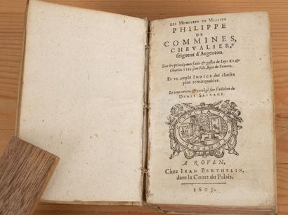 null COMMINES (Philippe de). Memoirs. 
On the principal facts & gestures of Loys...