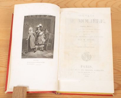 null MOLIÈRE. Works. New edition. Paris, Ve Th. Desoer, 1819-1825. 5 vol. in-8 on...