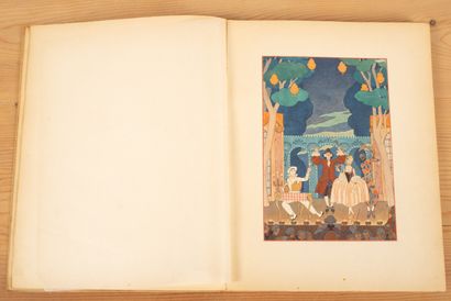 null VERLAINE (Paul). Fêtes galantes. Paris, Piazza, 1928. In-4, paperback.
Illustrated...