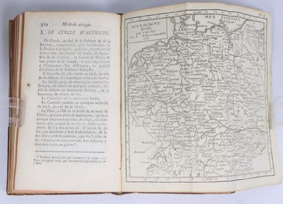 null ATLAS. - Set of 3 almanacs in-24.
- Geographical almanac. Paris, Desnos, s.d....