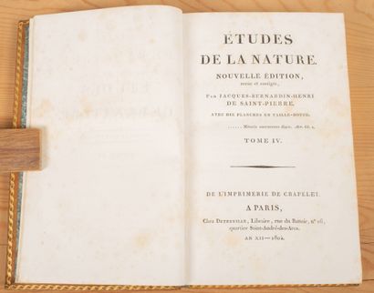 null SAINT-PIERRE (Bernardin de). Studies of nature. New revised and corrected edition....