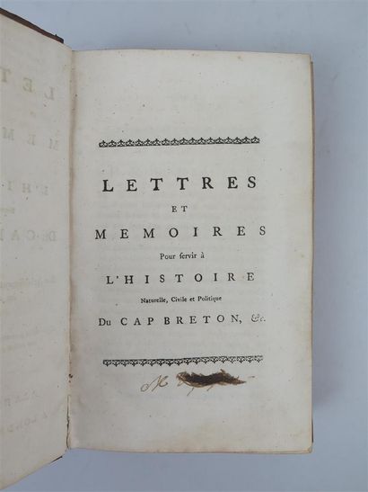 null LETTERS AND MEMOIRS TO SERVE AS A NATURAL, CIVIL AND POLITICAL HISTORY OF CAPE...