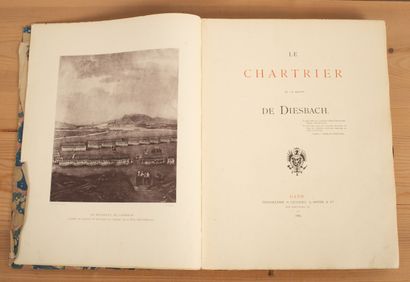 null GHELLINCK D'ELSEGHEM (CH.)]. 
Le Chartrier de la maison de Diesbach. Gand, Typographie...