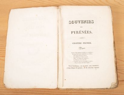 null SAMAZEUILH. Memories of the Pyrenees. Agen, Prosper Noubel, 1827. In-8, untrimmed.
First...