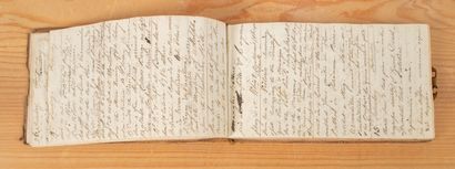 null MANUSCRIT. Carnet manuscrit vers 1812 : poèmes, réflexions... en anglais et...