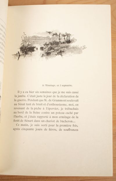 null DAUDET. Robert Helmont. Journal d'un solitaire. Paris, E. Dentu, 1888. In-8,...