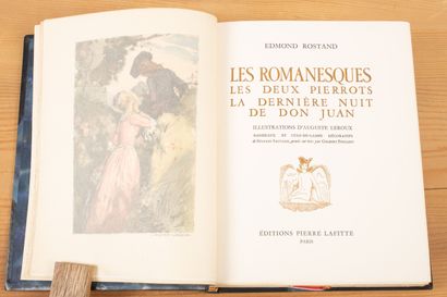 null ROSTAND.OEuvres complètes. Paris, Pierre Lafitte, (1939). 5 vol. in-8, demi-maroquin...