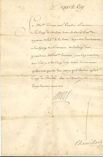 null MISCELLANEOUS. About 30 documents, 18th-19th centuries (some defects).
Cambis,...