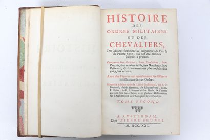 null [BASNAGE de BEAUVAL (Jacques) et al. History of the Military Orders or Knights,...