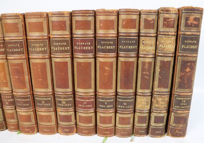 null FLAUBERT (Gustave). OEuvres complètes. Paris, Louis Conard, 1910. 13 vols. -...