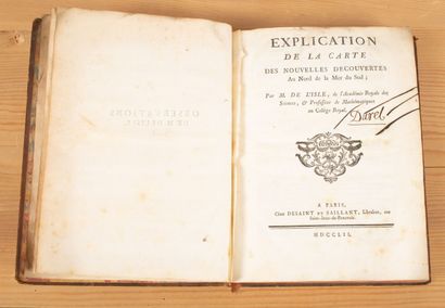 null BUACHE (Philippe) et DELISLE (Joseph-Nicolas). Observations et cartes géographiques...