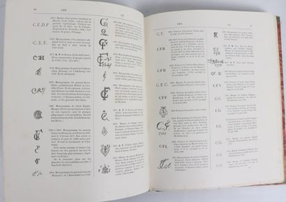 null RIS-PAQUOT. Dictionnaire encyclopédique des marques et monogrammes. Paris, Henri...