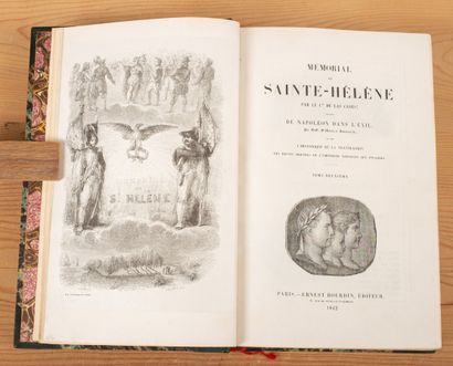 null LAS CASES. Mémorial de Sainte Helène. Paris, Ernest Bourdin, 1842. 2 vol. large...