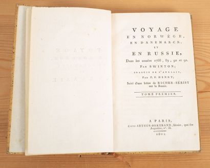 null SWINTON. Voyage en Norwège, en Danemarck et en Russie dans les années 1788,...